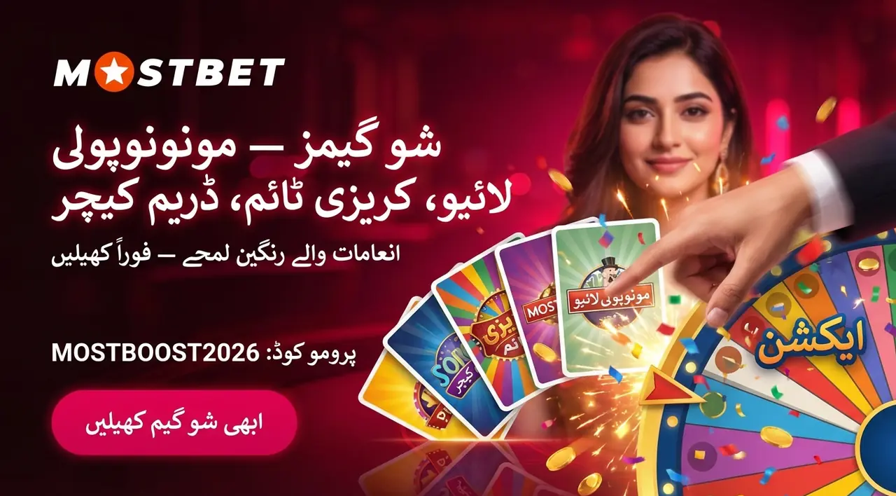 Live casino show games at Mostbet