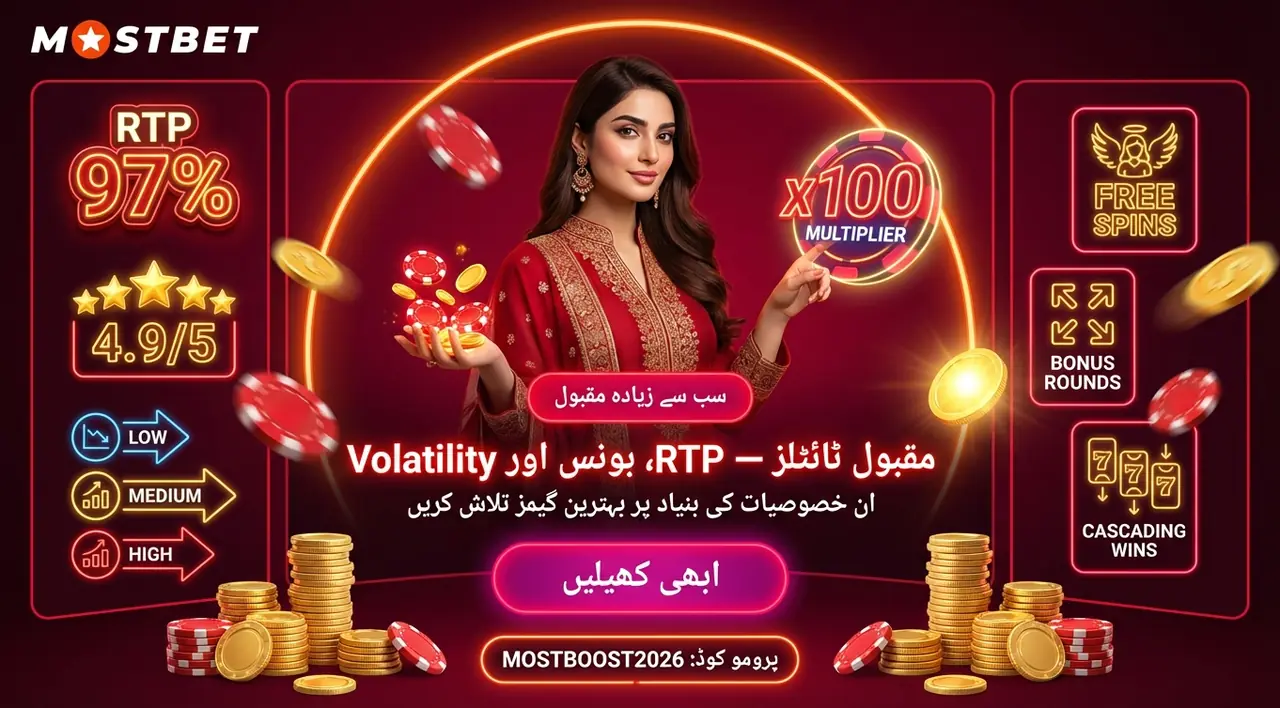 Mostbet میں مقبول سلاٹس